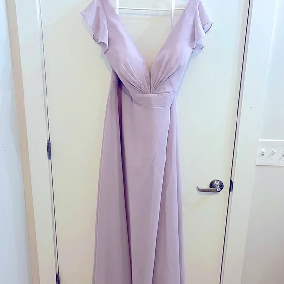 dusty lavender bridesmaid dresses Cotton utility mini-dress – Meranesy Online main image 0